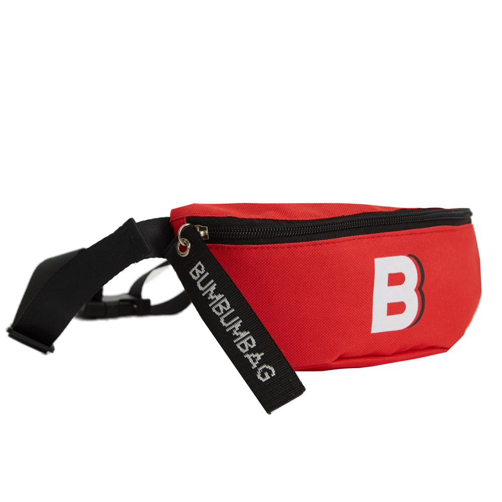 BumBumBag - Sac banane logo zip rouge