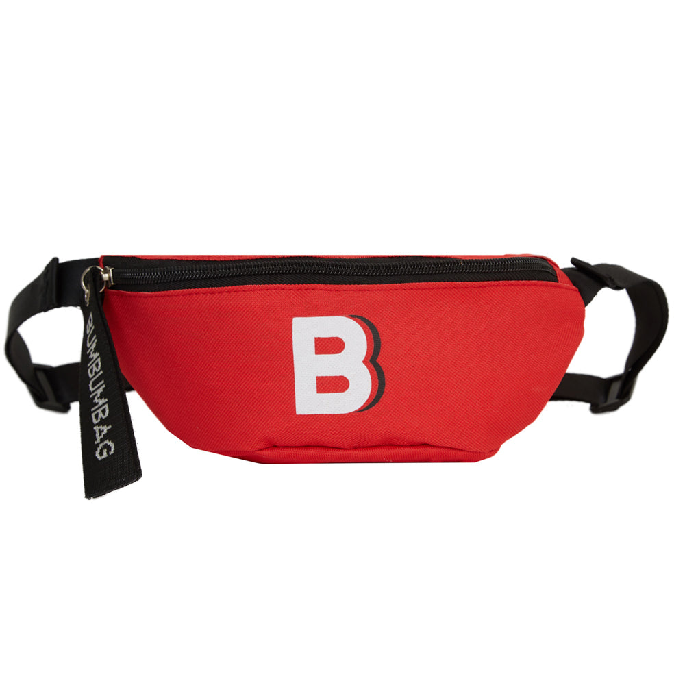 BumBumBag - Sac banane logo zip rouge
