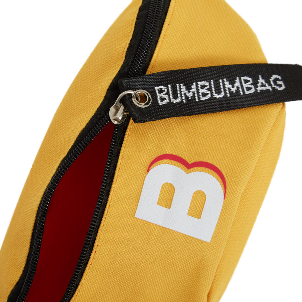 BumBumBag - Sac banane logo zip jaune