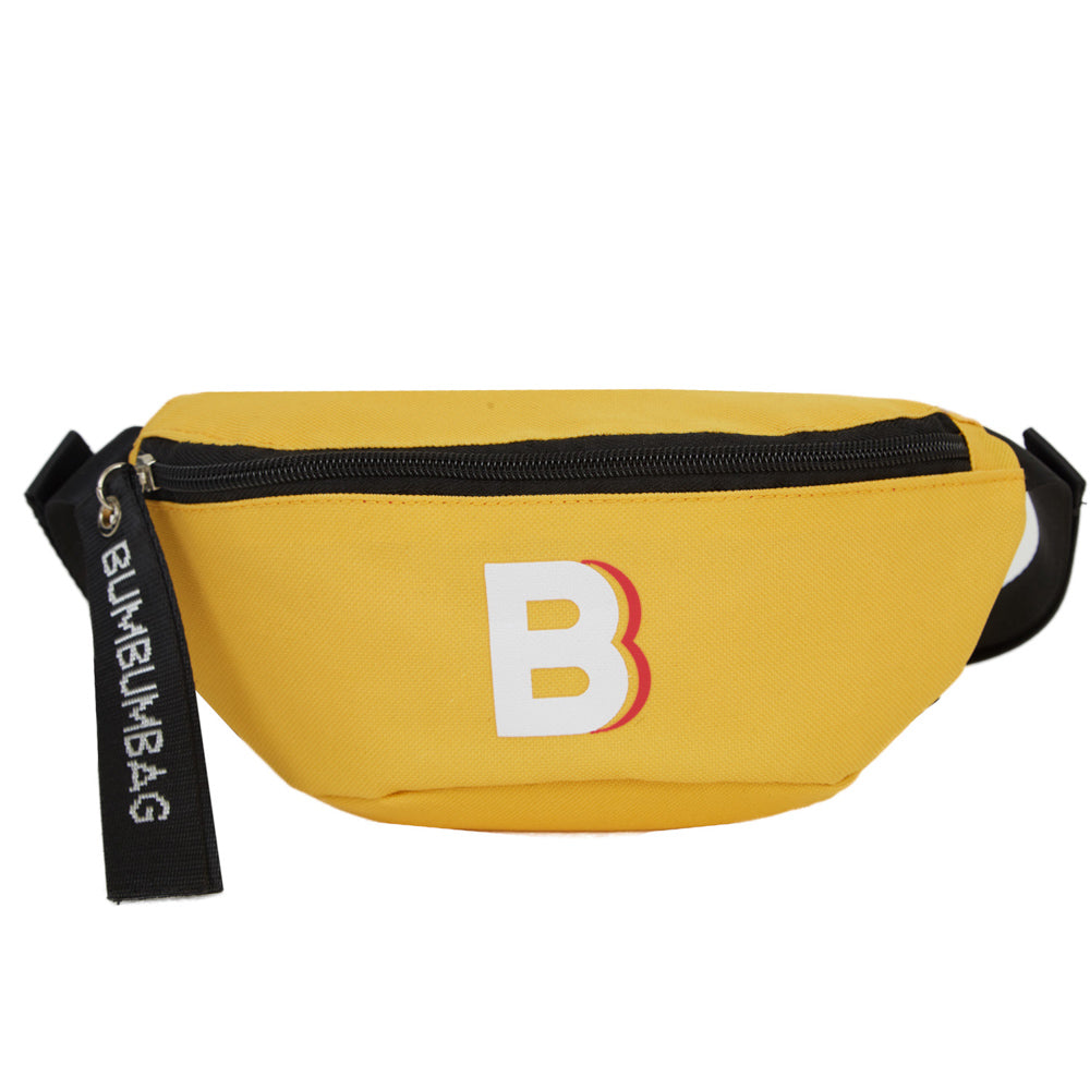 BumBumBag - Sac banane logo zip jaune