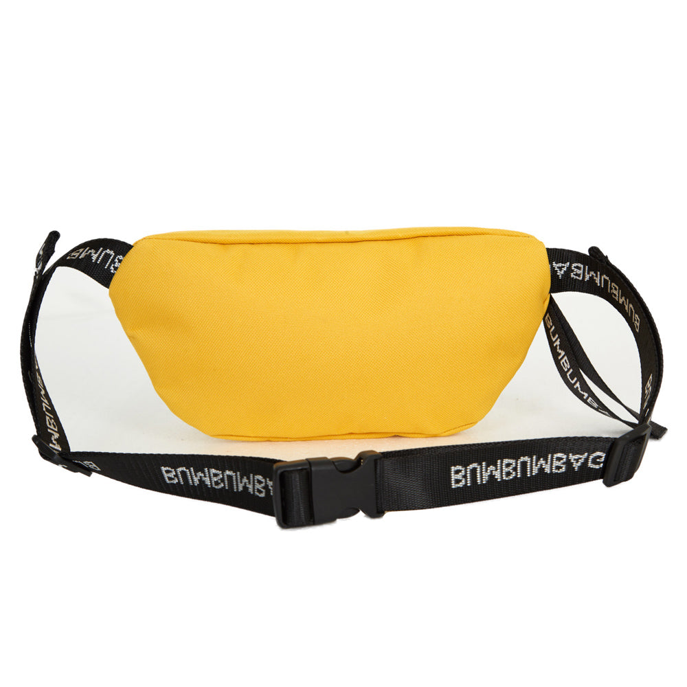 BumBumBag - Sac banane texte zip jaune