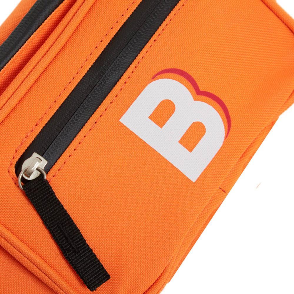 BumBumBag - Sac banane logo double zips orange