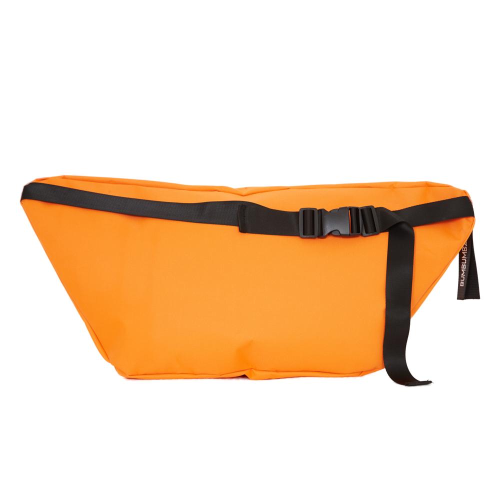 BumBumBag - Sac banane géante texte zip orange