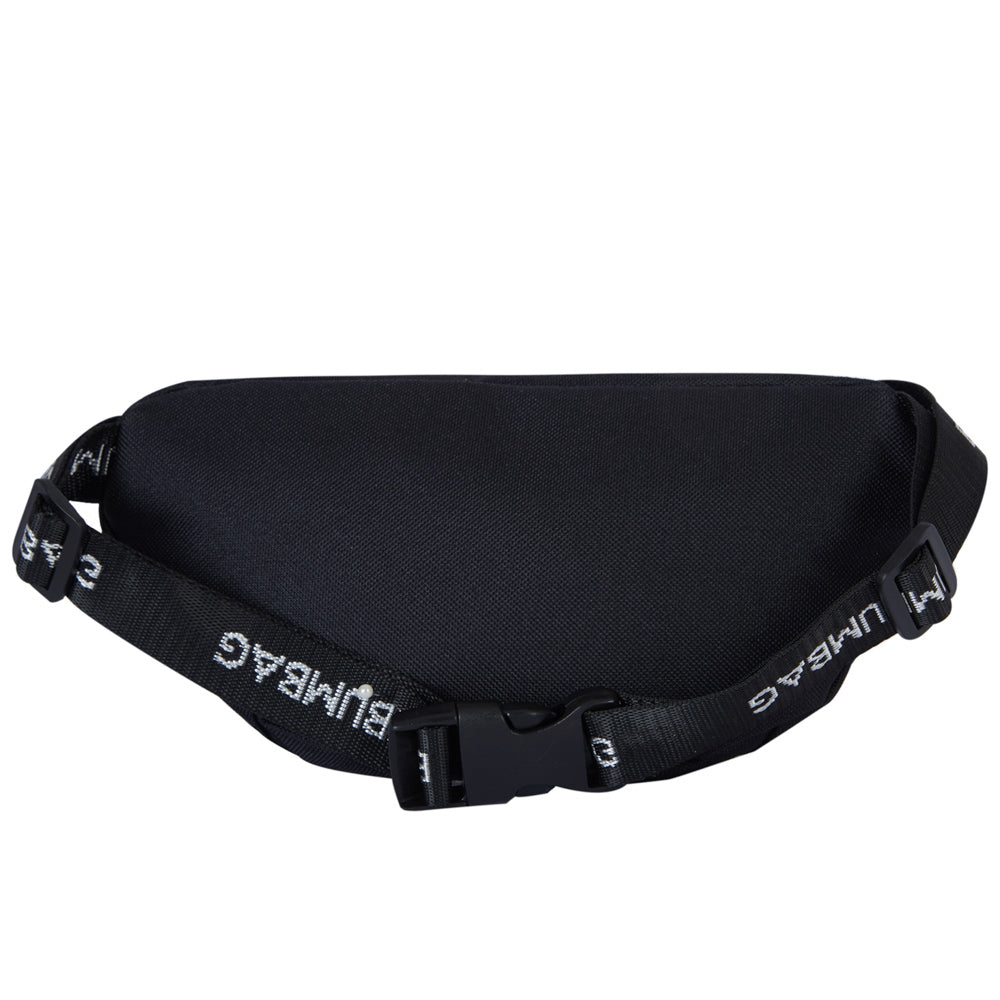 BumBumBag - Sac banane texte zip noir