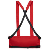 BumBumBag - Sac poitrine multipoches texte rouge