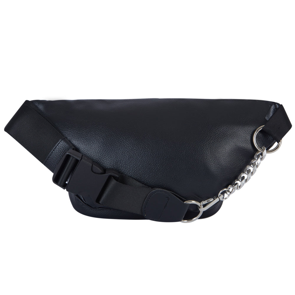 BumBumBag - Sac banane simili cuir logo noir