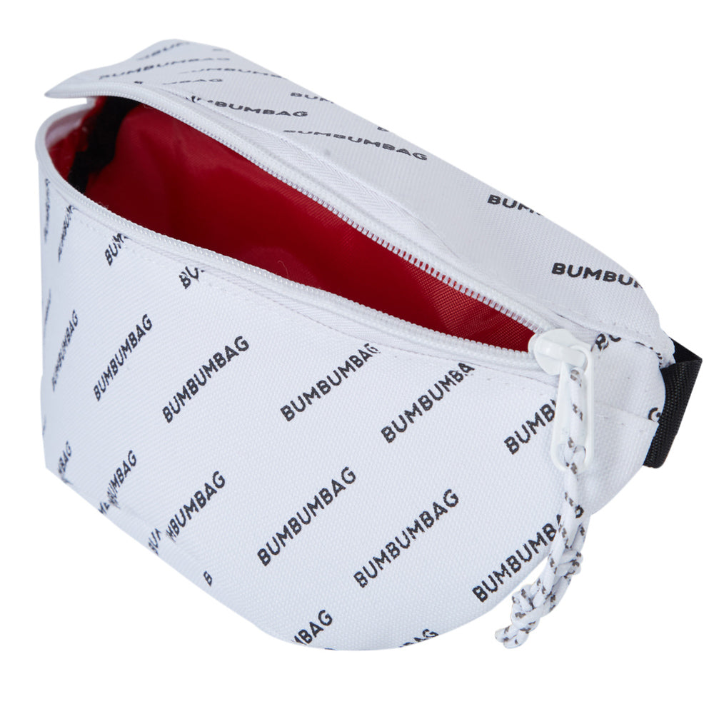 BumBumBag - Sac banane logomania blanc