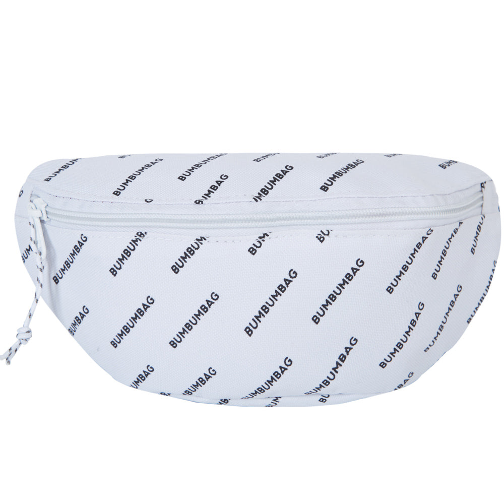 BumBumBag - Sac banane logomania blanc