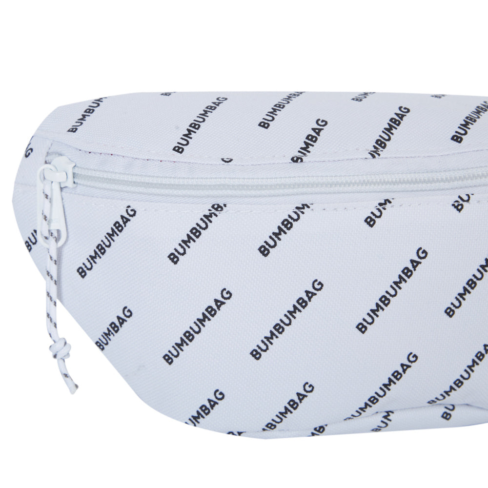BumBumBag - Sac banane logomania blanc
