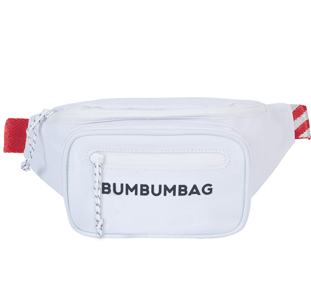 BumBumBag - Sac banane ceinture coloré blanc rouge