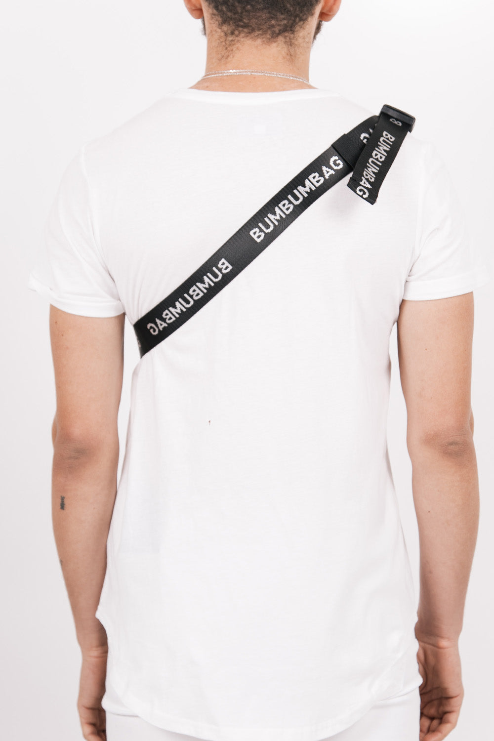 BumBumBag - Sac banane logo double zips XXL noir