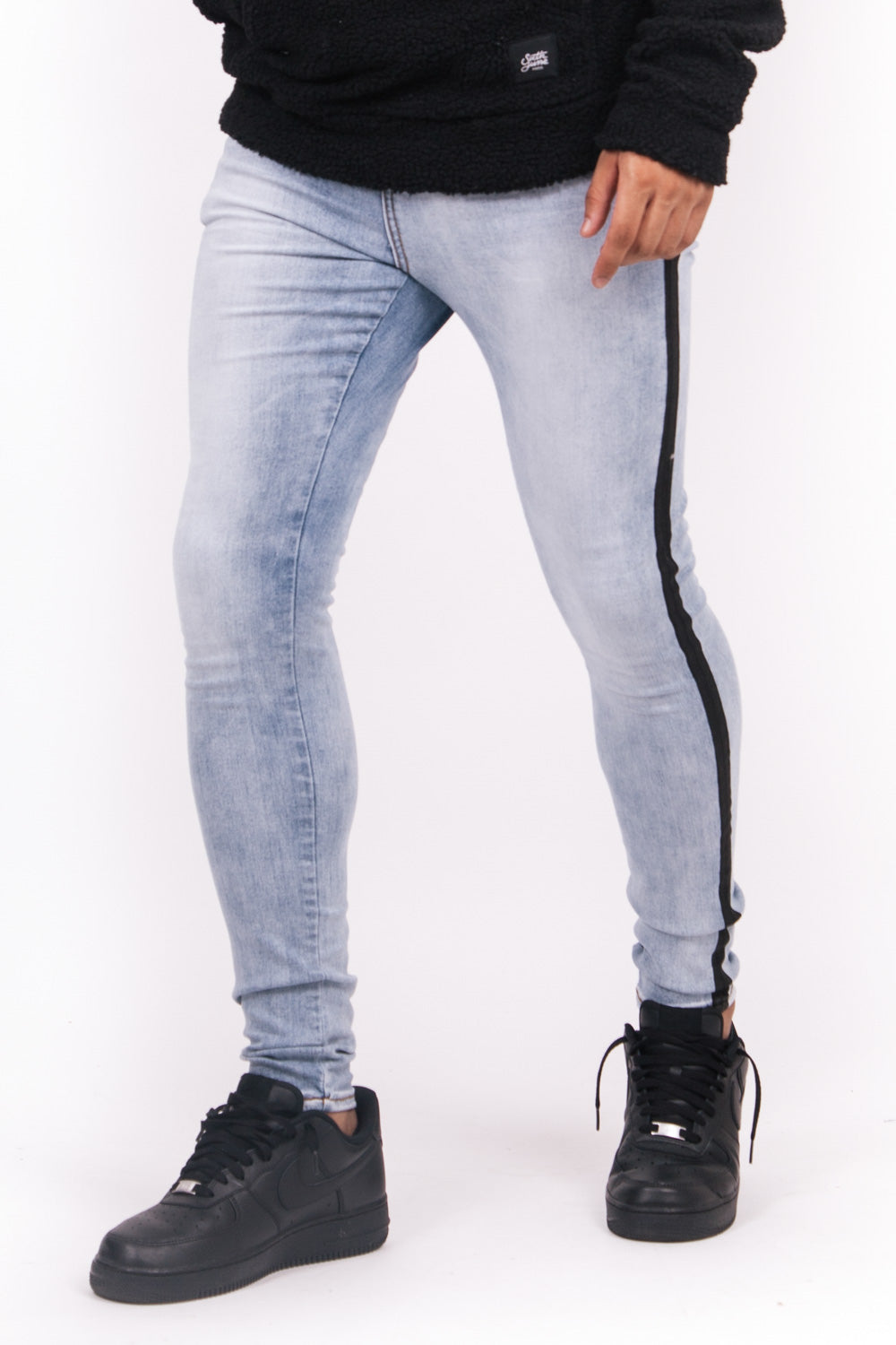 Sixth June - Jean bande noir bleu