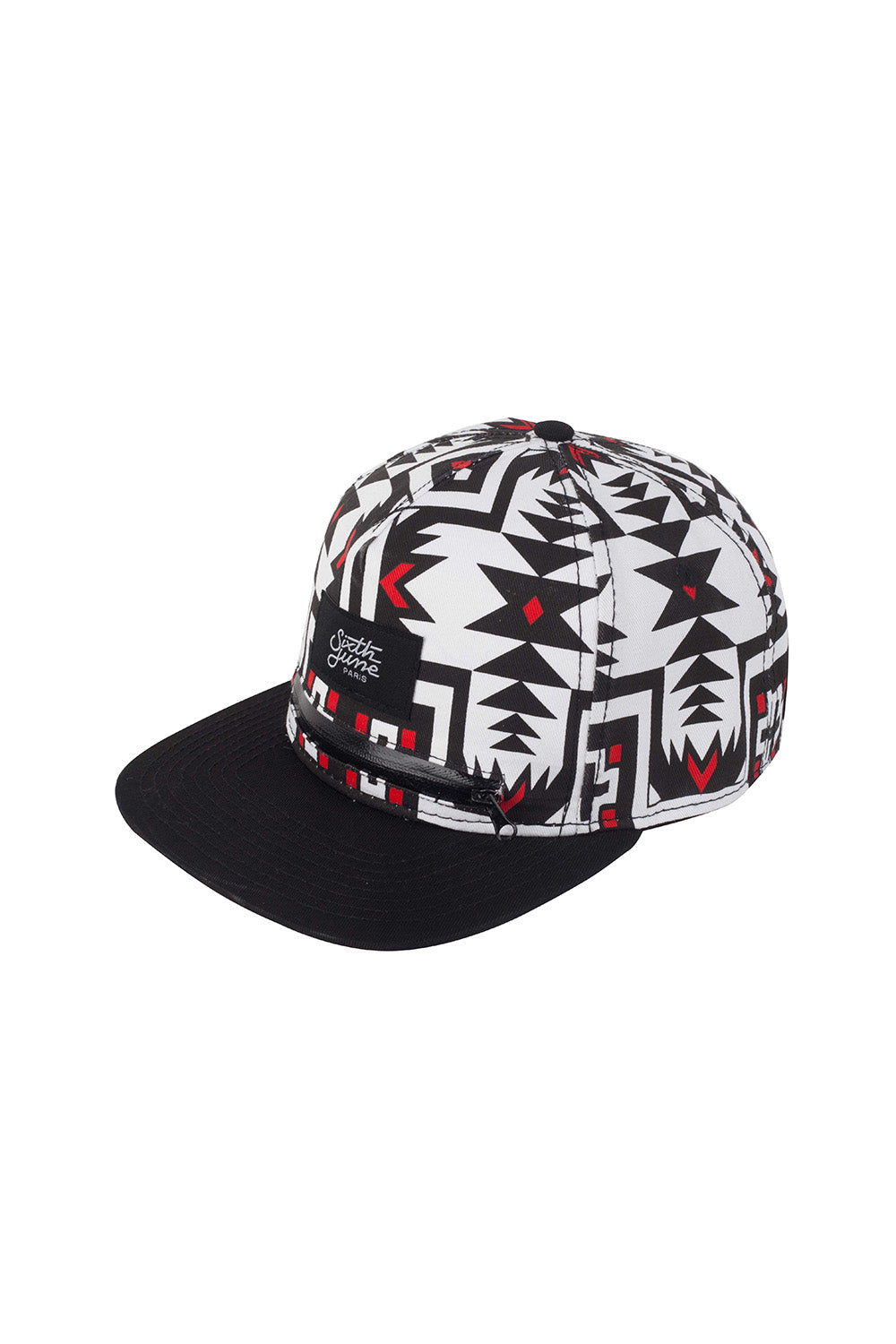Sixth June - Casquette aztèque motif blanc