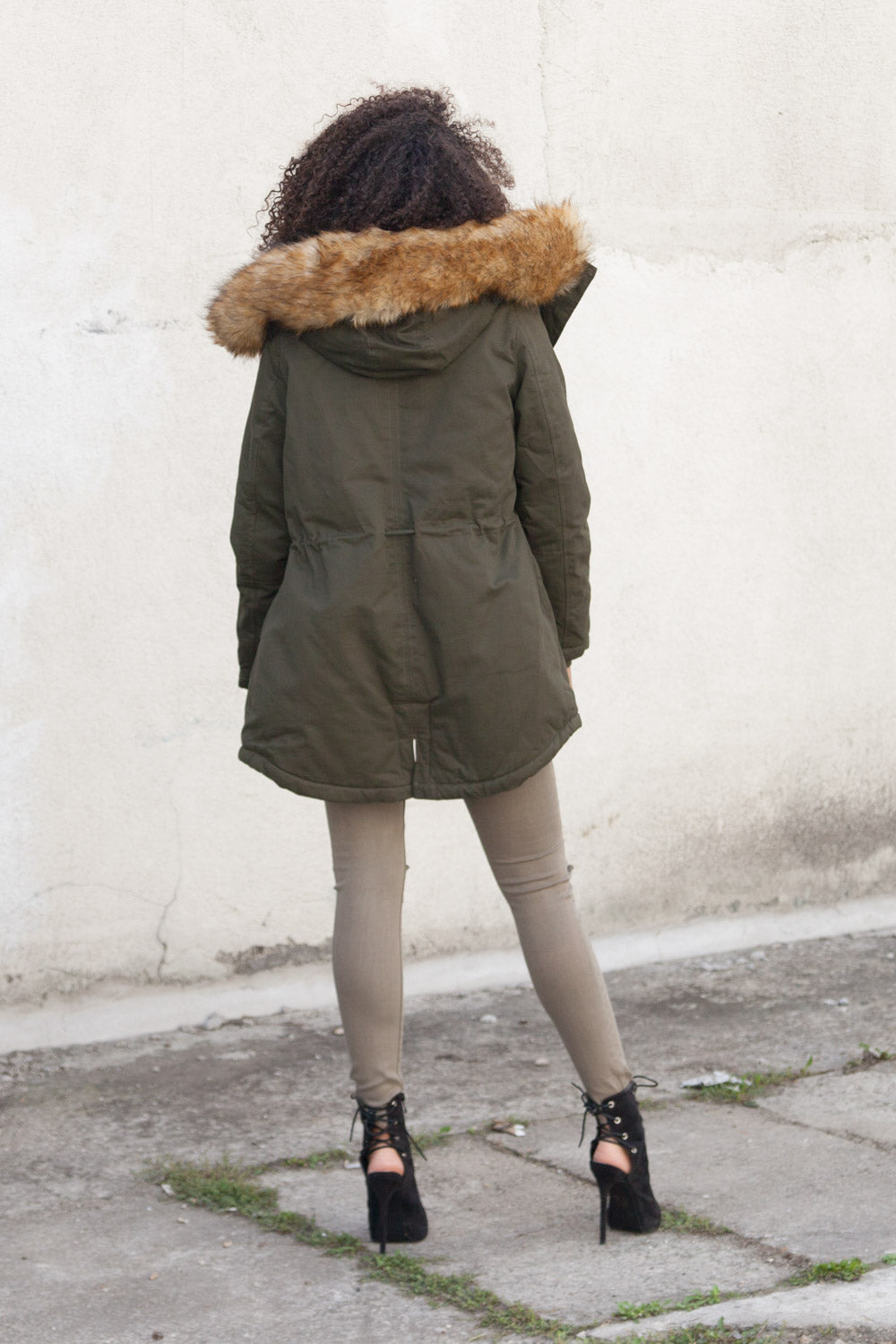 Sixth June - Jean biker Femme destroy taupe W2338HDE