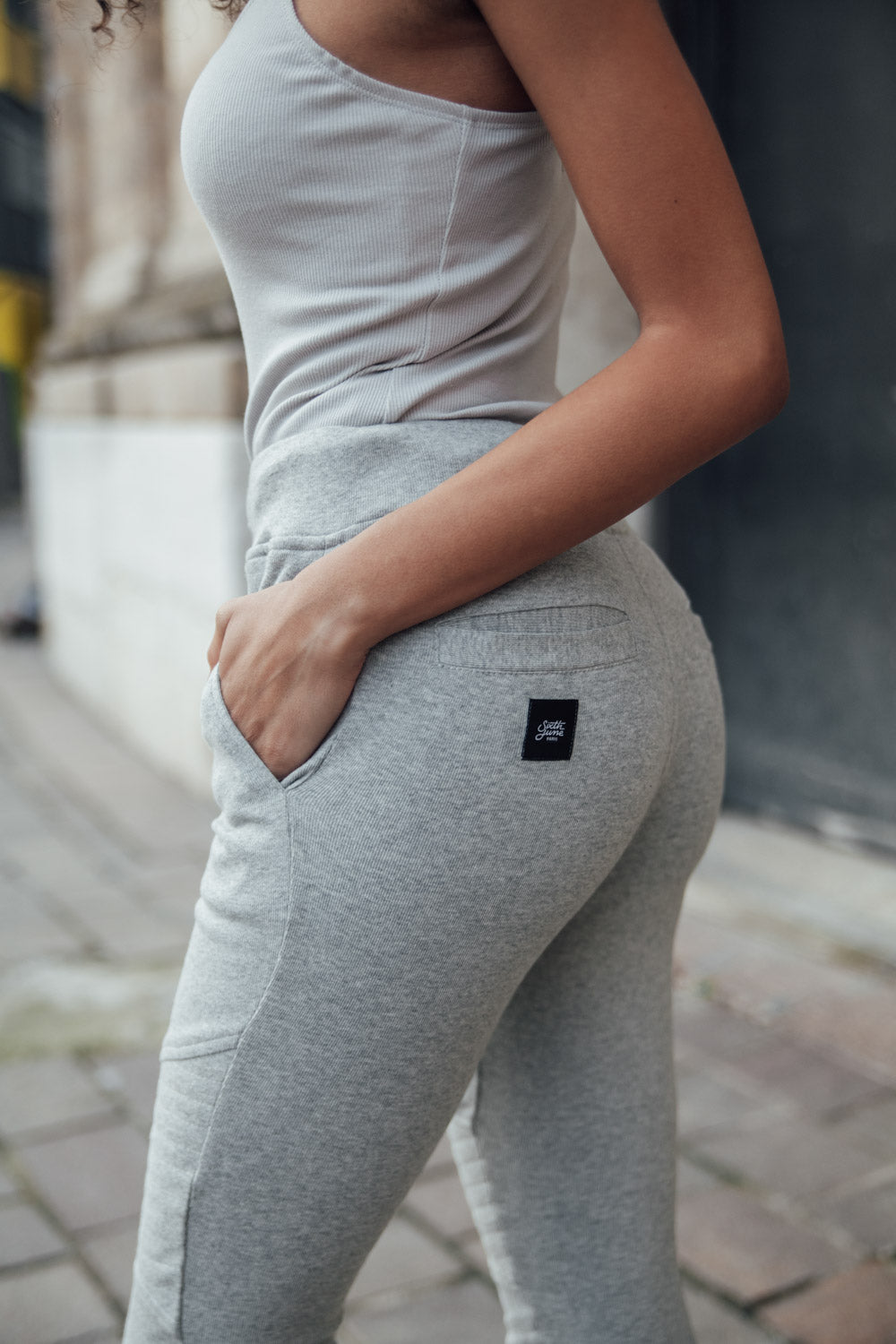 Sixth June - Jogging Femme gris clair W2321CPA