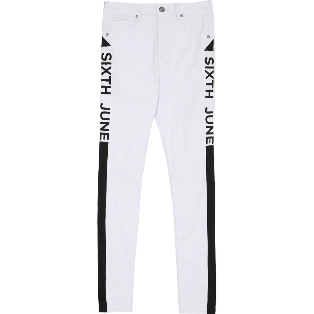 denim with printed sixth june