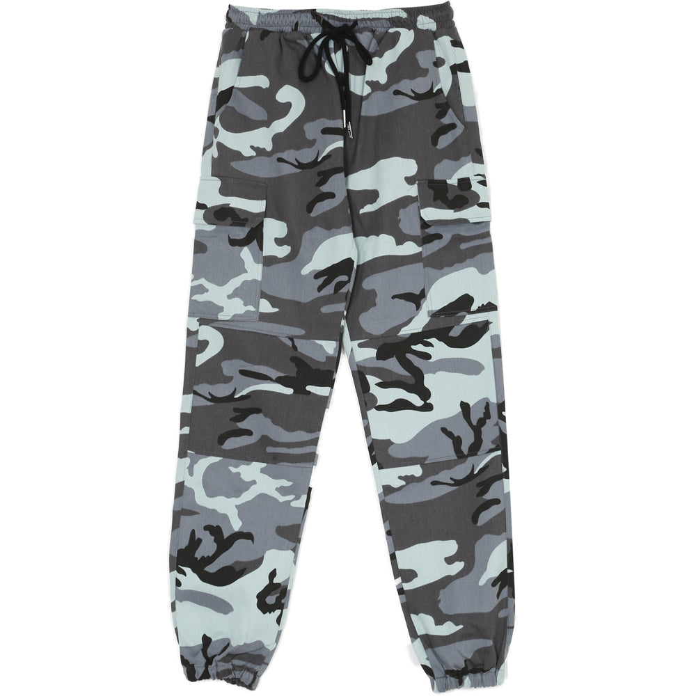 Sixth June - Pantalon cargo camouflage bleu