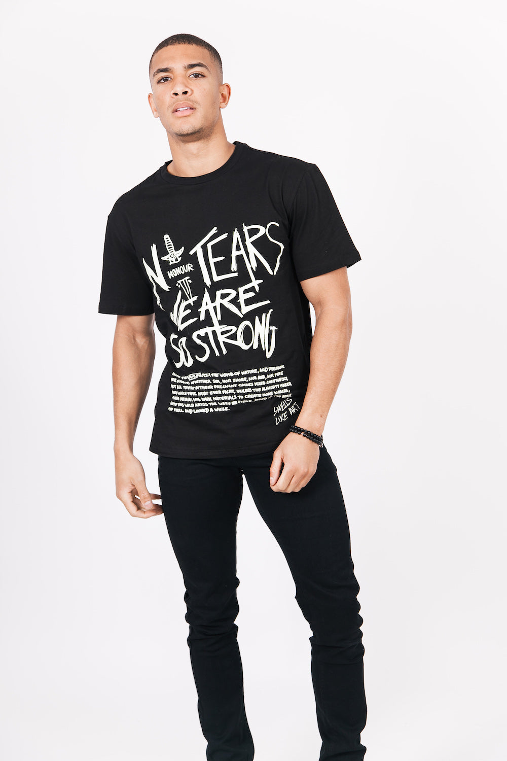 Sixth June - T-Shirt imprimés fluorescents noir