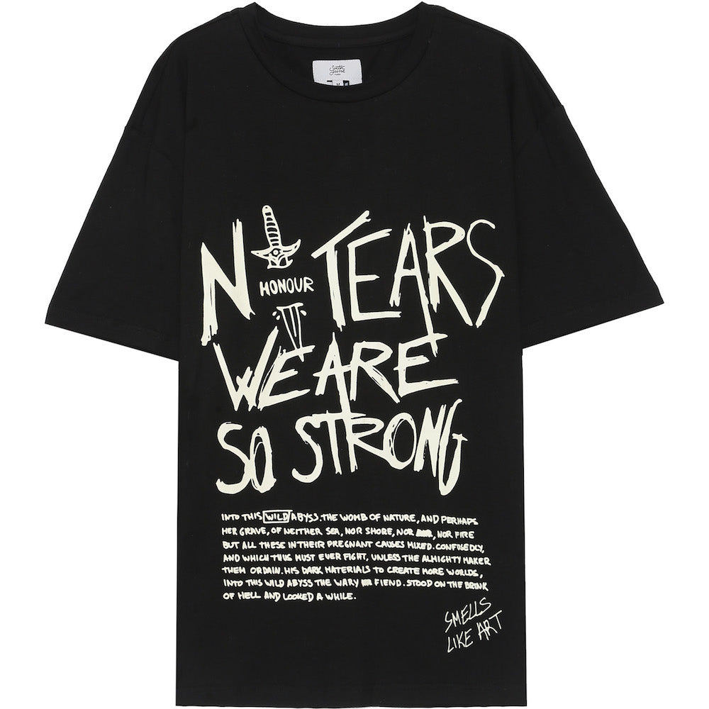Sixth June - T-Shirt imprimés fluorescents noir