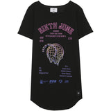 Sixth June - T-shirt hologramme noir