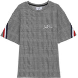 Sixth June - T-Shirt bandes tricolore dos gris