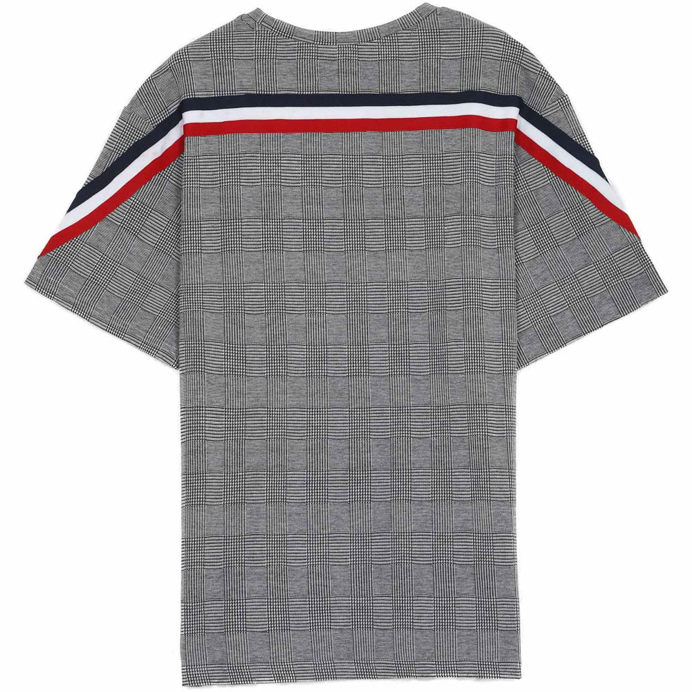 Sixth June - T-Shirt bandes tricolore dos gris