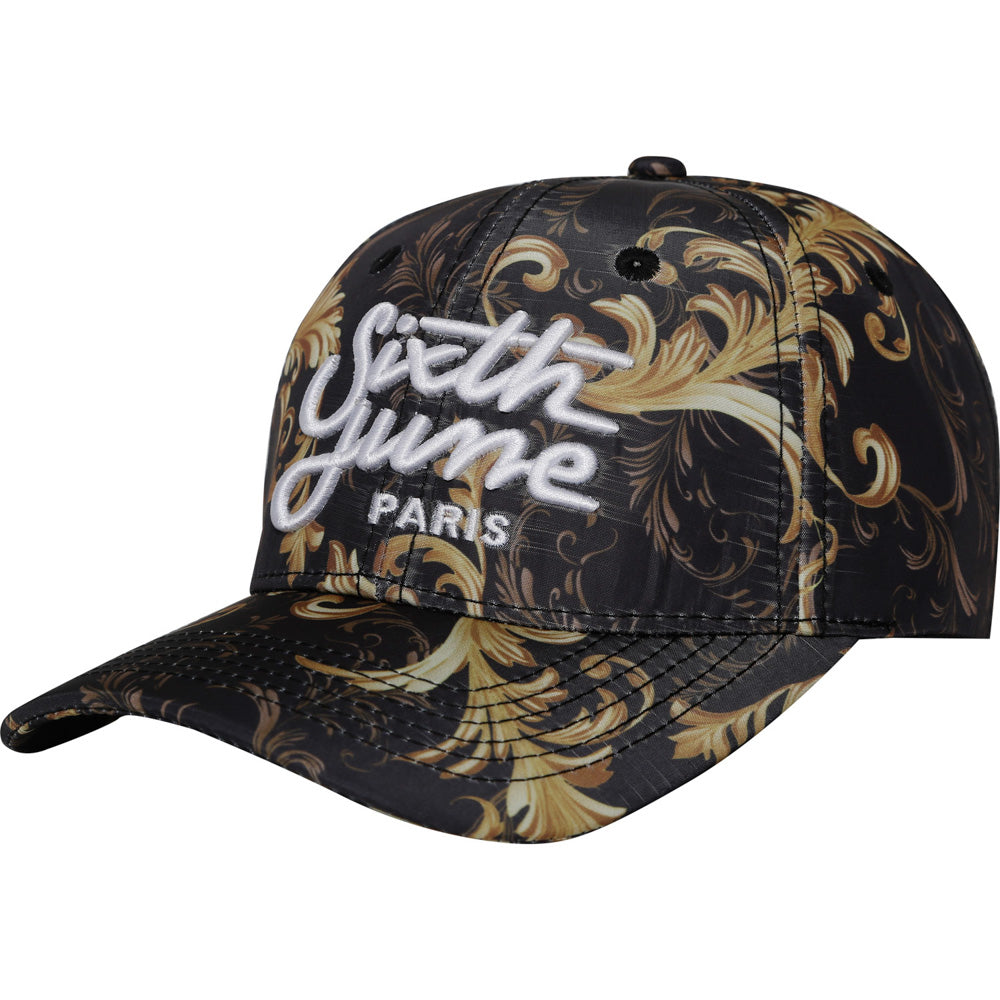 Sixth June - Casquette baroque or gris noir