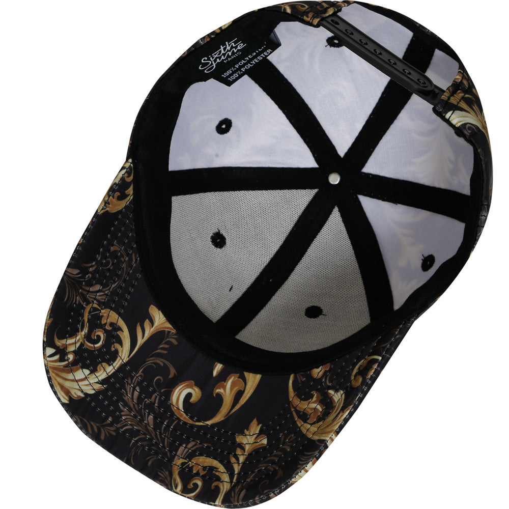 Sixth June - Casquette baroque or gris noir
