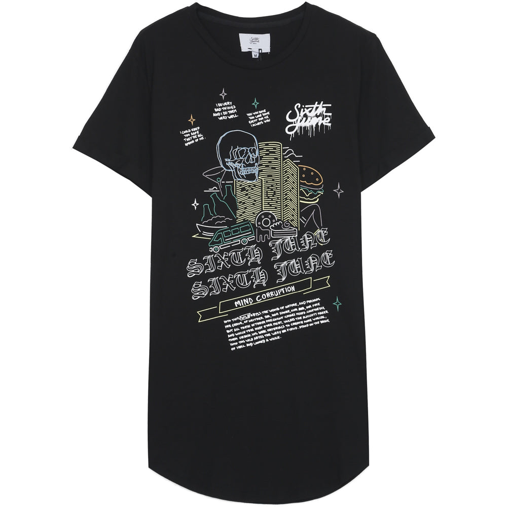 Sixth June - T-shirt "Mind corruption" noir