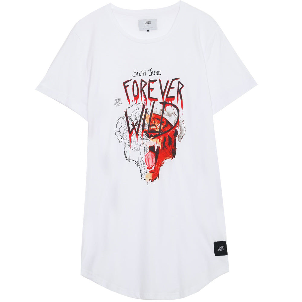 Sixth June - T-shirt "Forever Wild" blanc