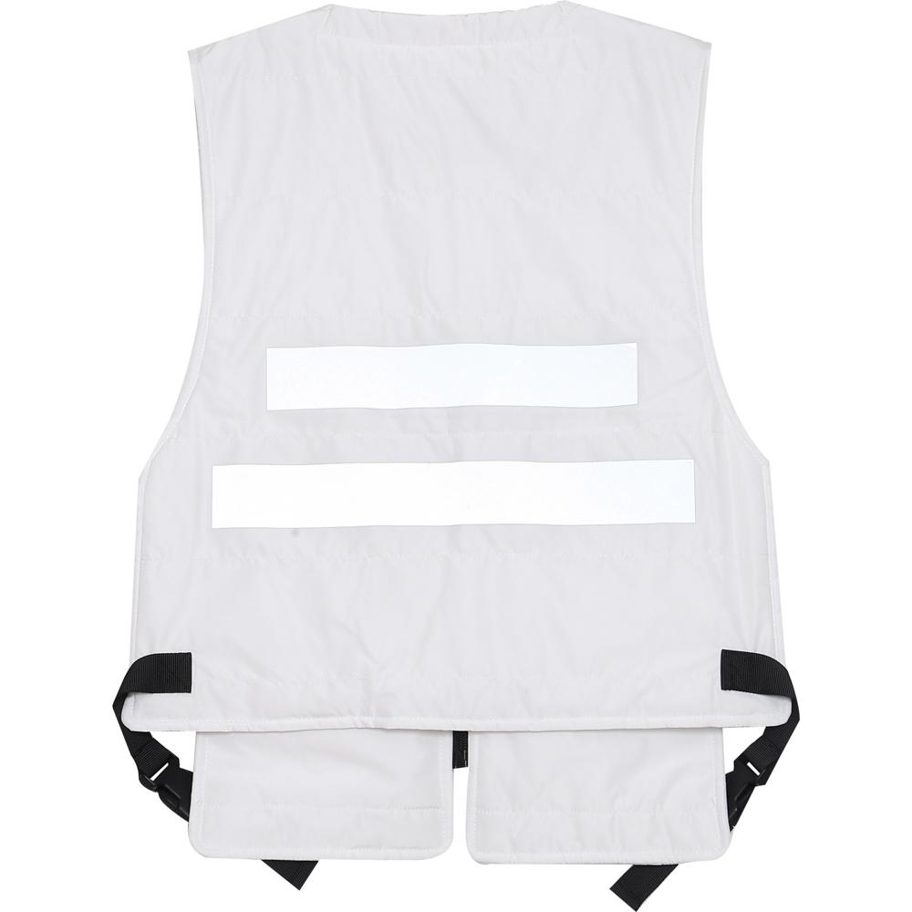 Light Short Tactical Vest White Black