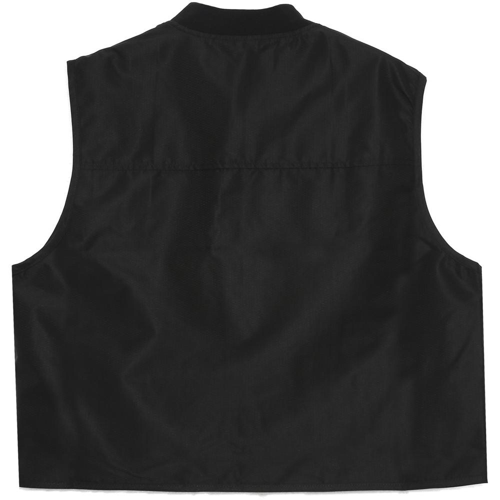 Short Multiple Pockets Vest Black