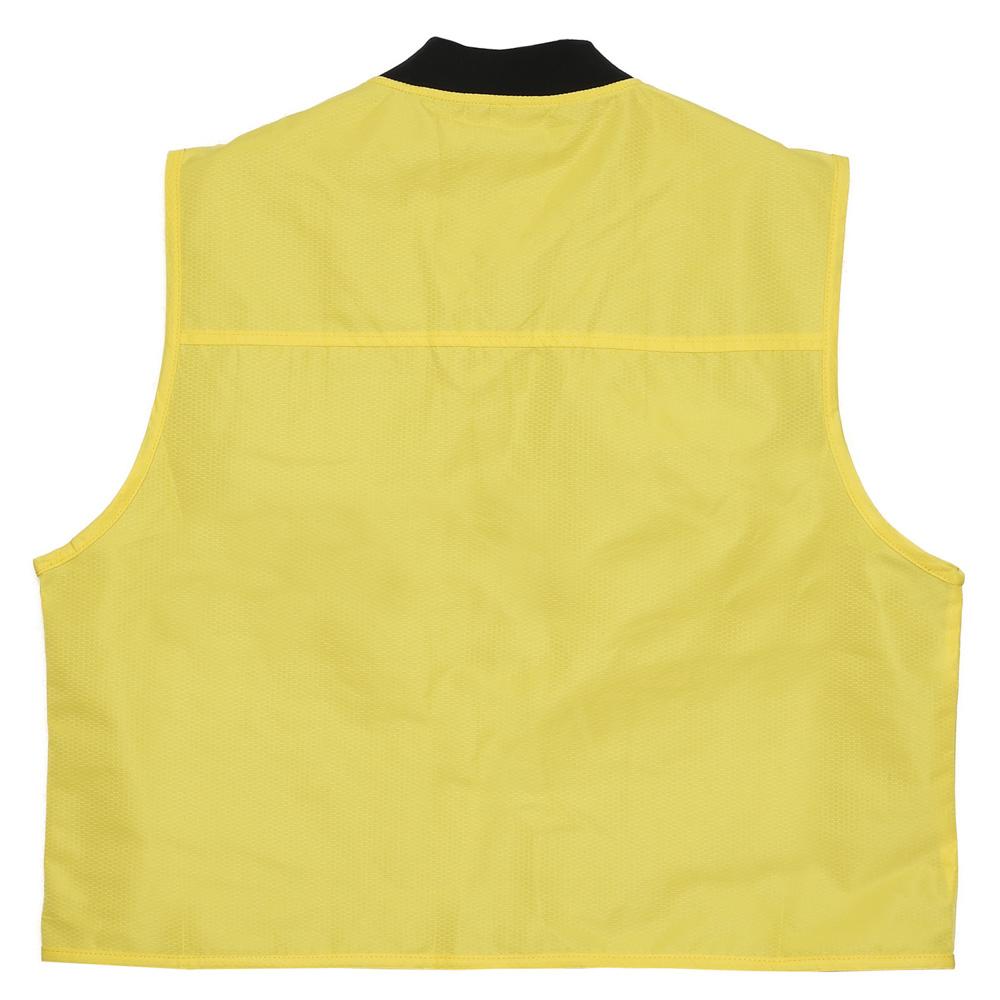 Gilet multipoches court jaune