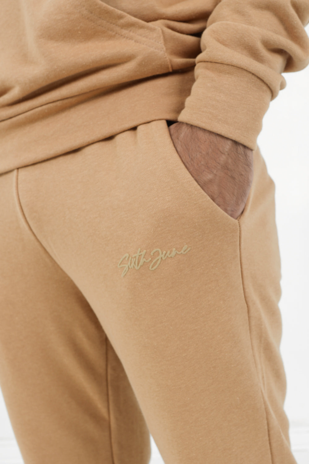 Sixth June - Jogging logo signature Marron clair