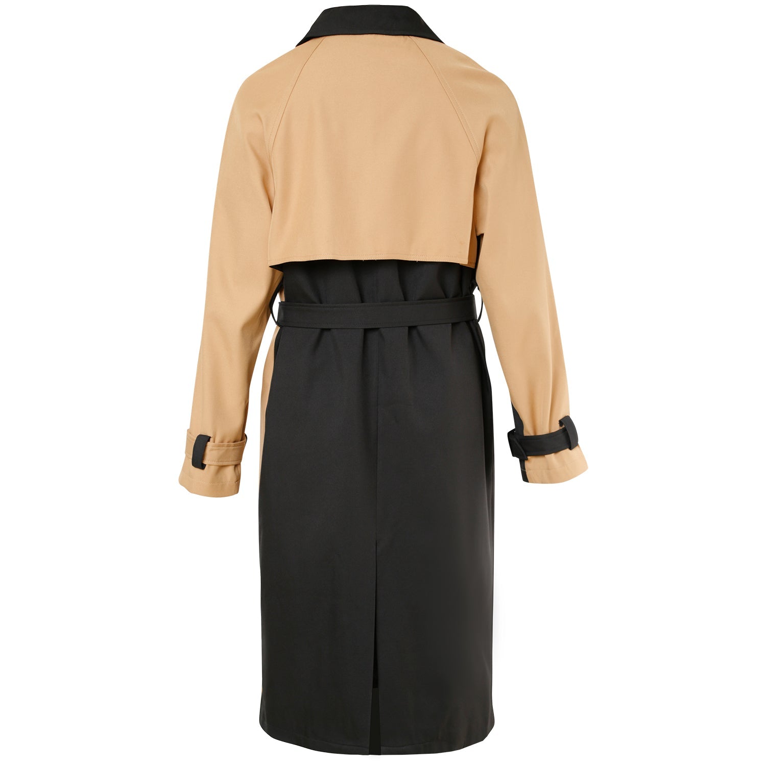 Sixth June - Trench bicolore ceinturé Noir