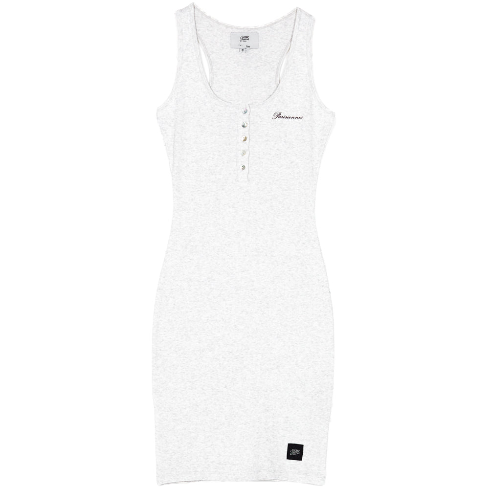 Sixth June - Robe côtelée boutons gris clair