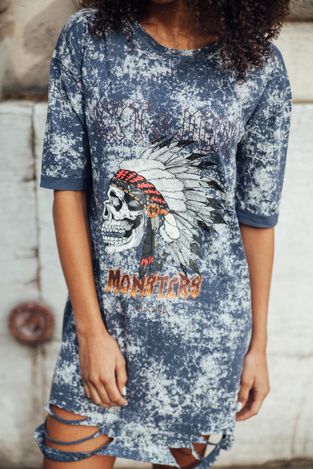Sixth June - Robe Monsters destroy bleu foncé W2184VDR