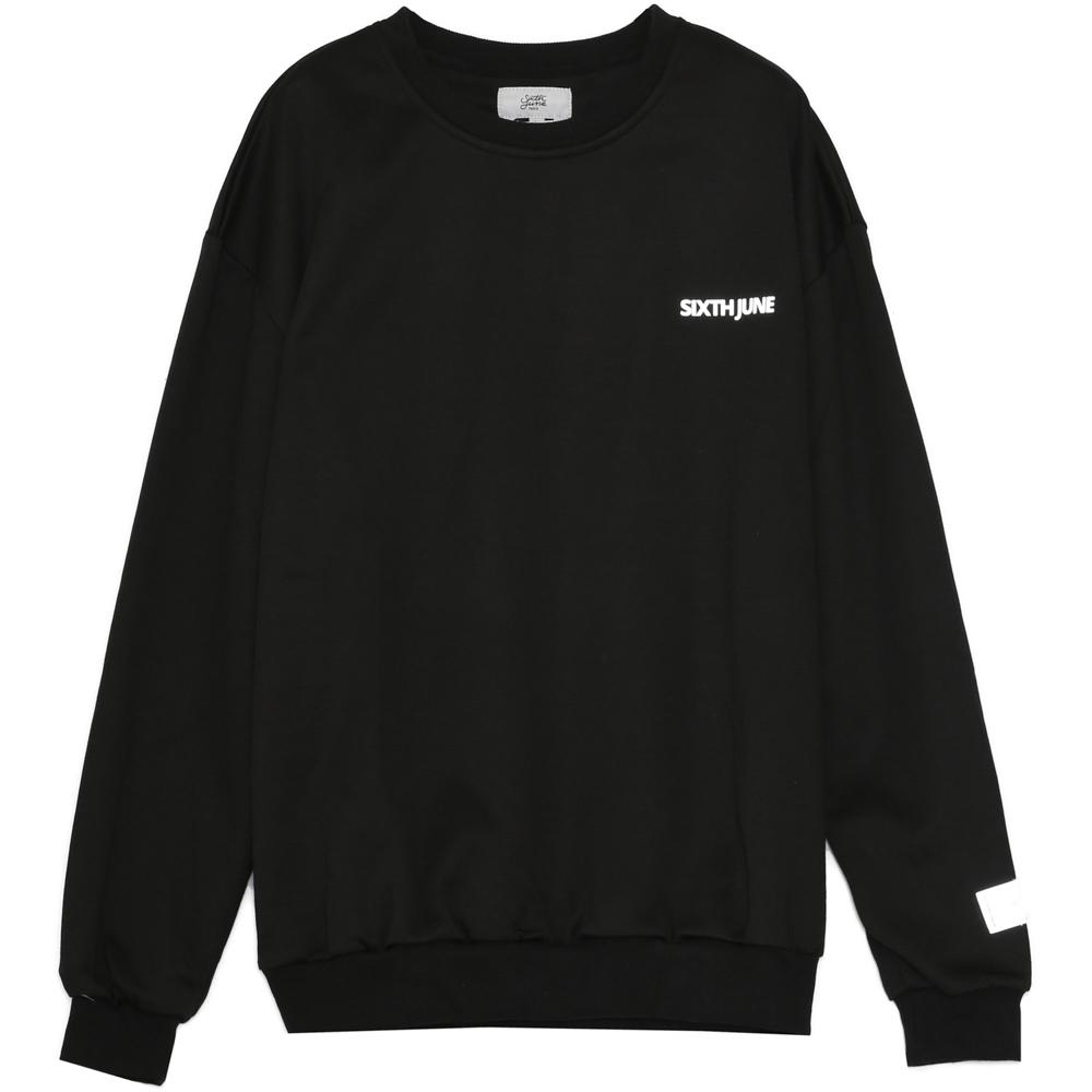 Sixth June - Sweat-shirt réfléchissant patch logo noir