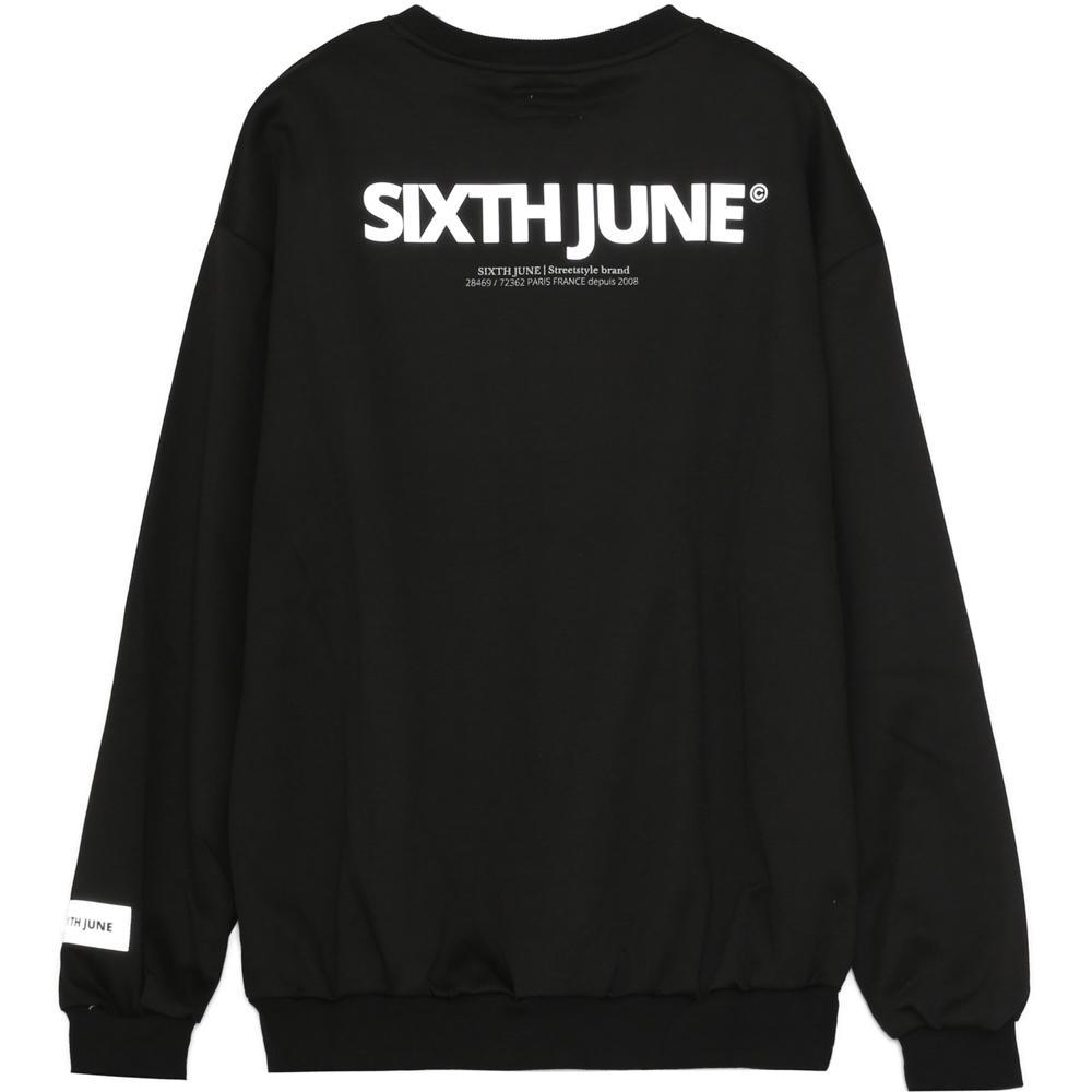 Sixth June - Sweat-shirt réfléchissant patch logo noir
