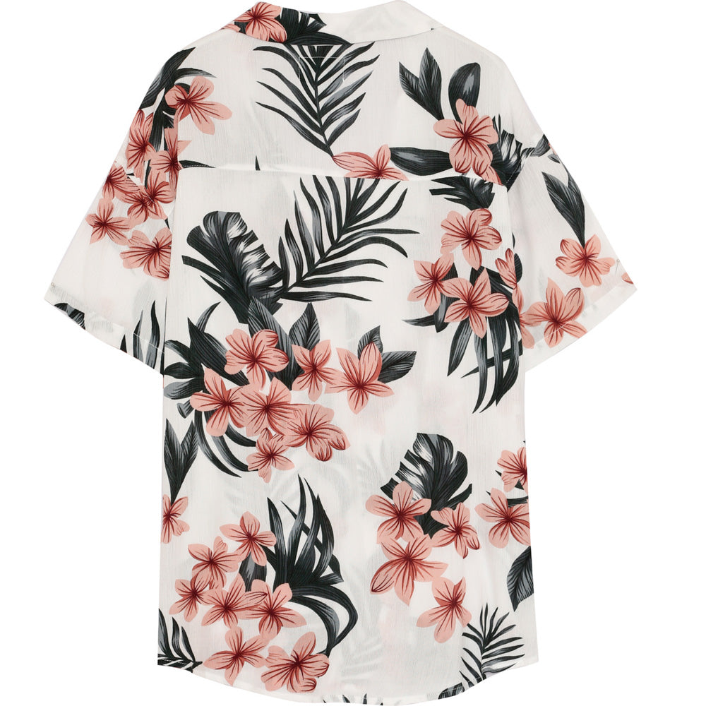 Sixth June - Chemise imprimé fleur tropical blanc