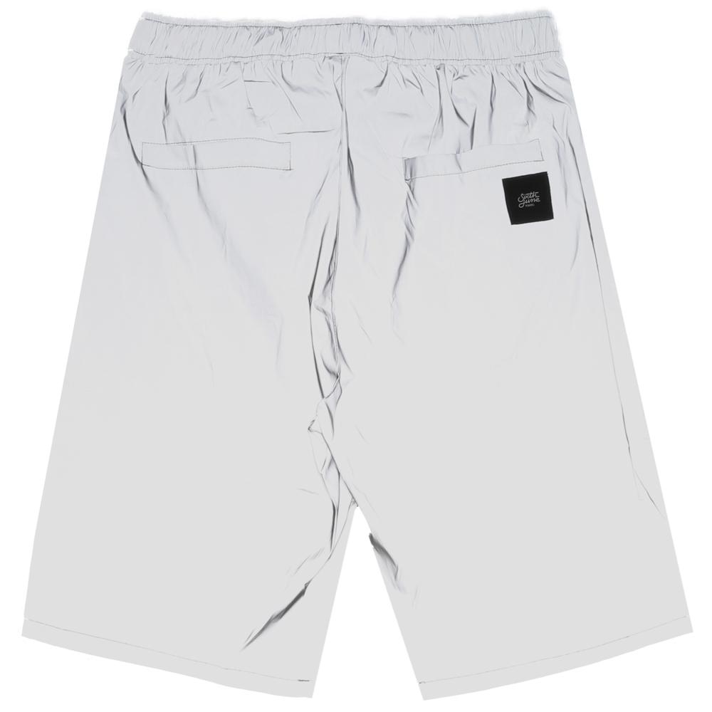 Reflective logo shorts grey