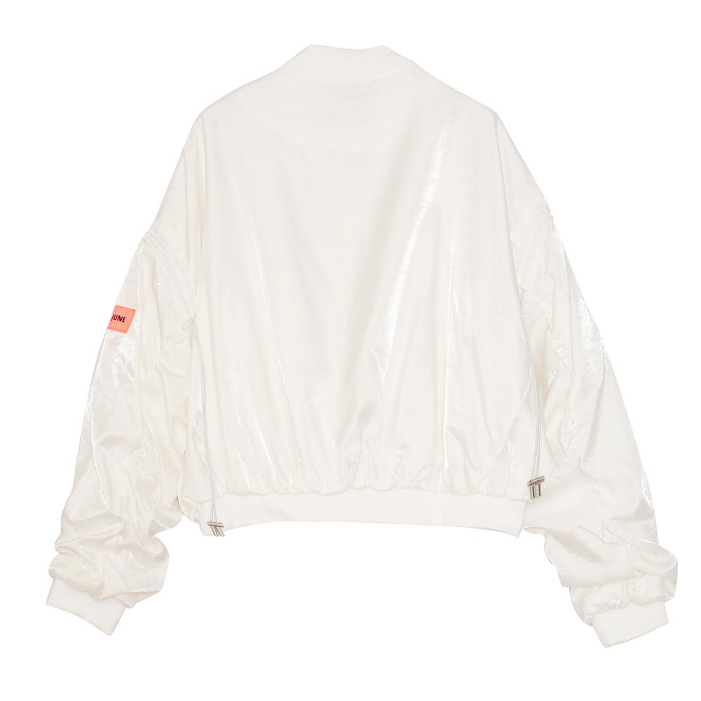 Sixth June - Veste satin empiècement logo Blanc