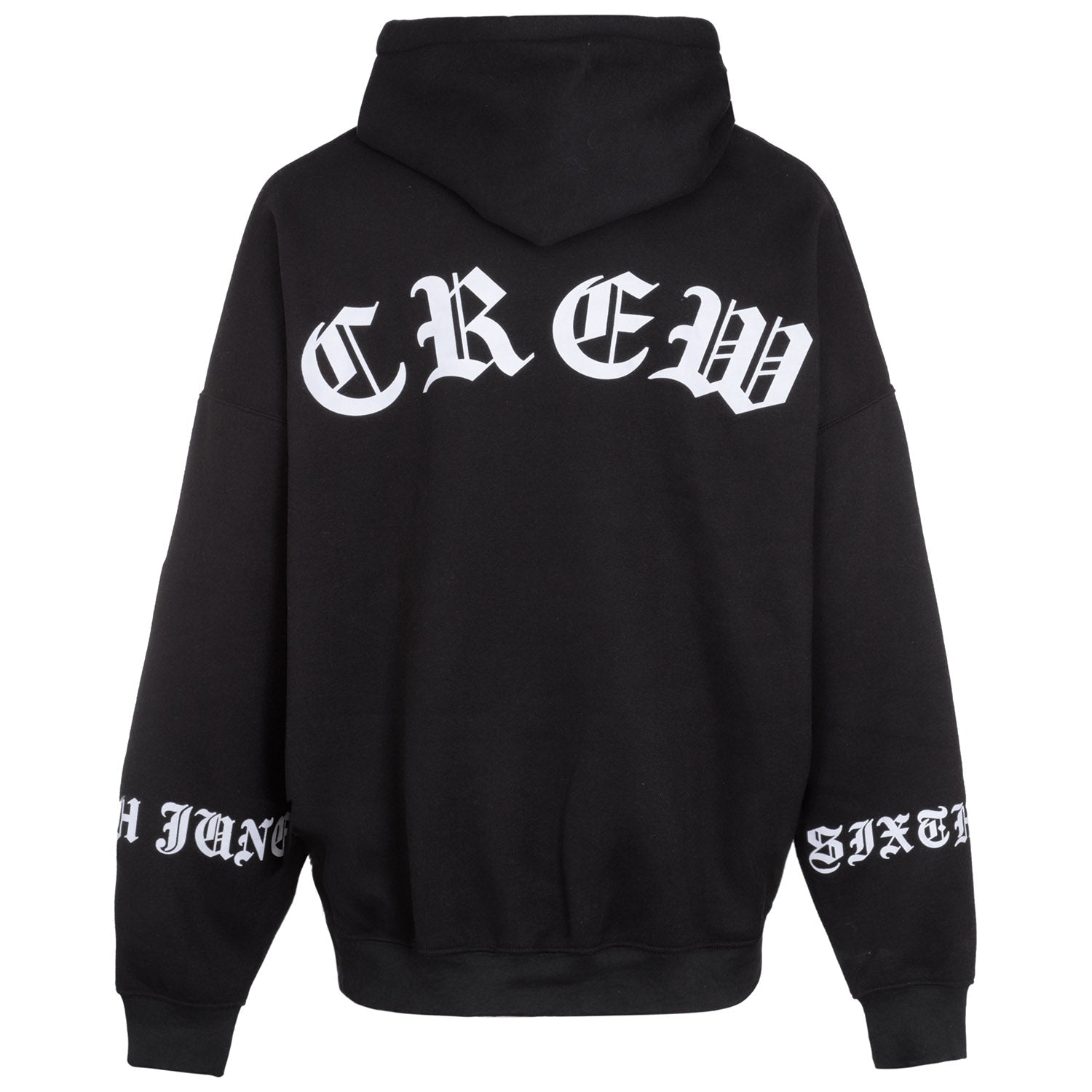 Sixth June - Sweat capuche crew manches curve Noir