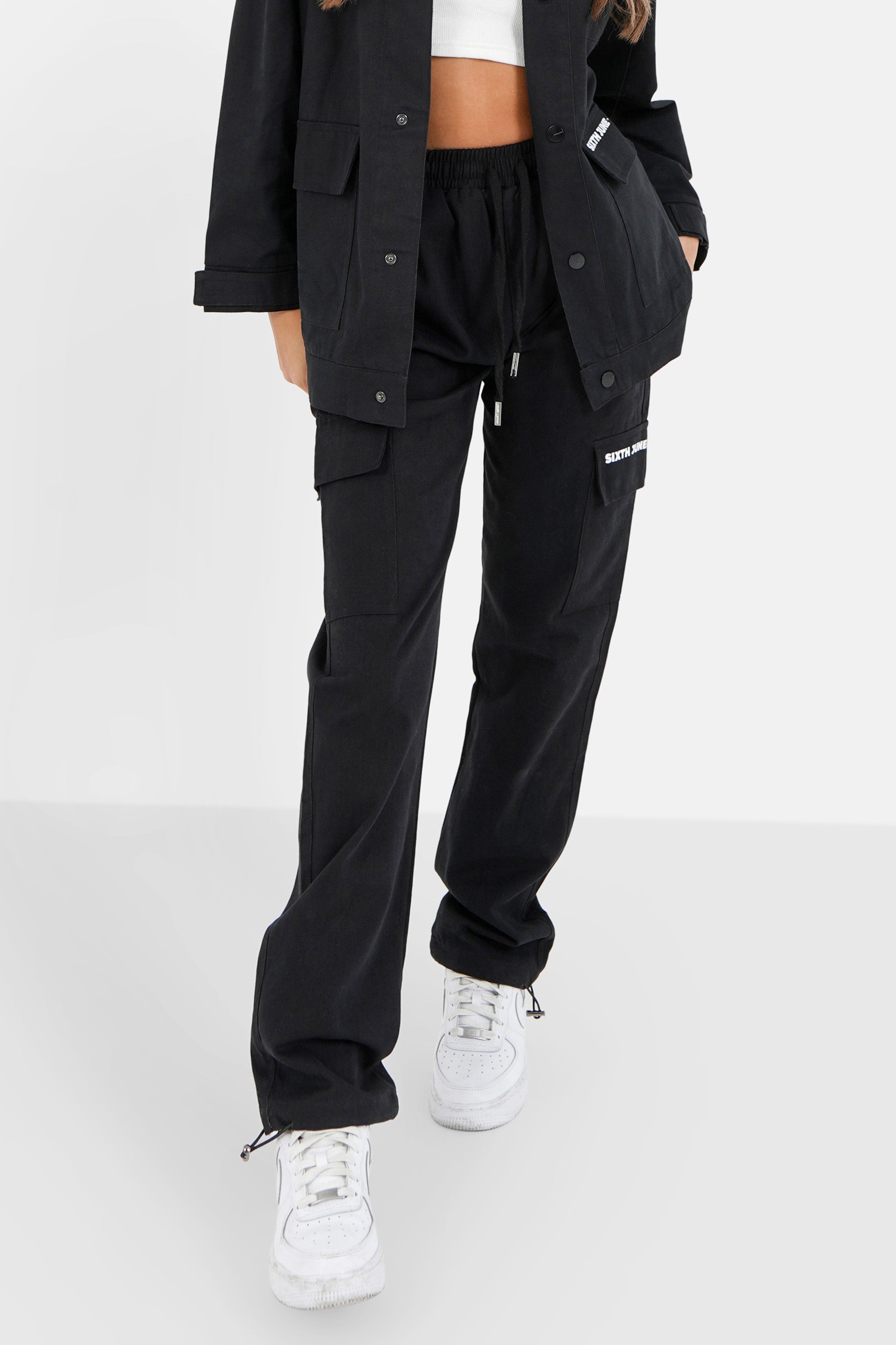 Sixth June - Pantalon cargo droit Noir
