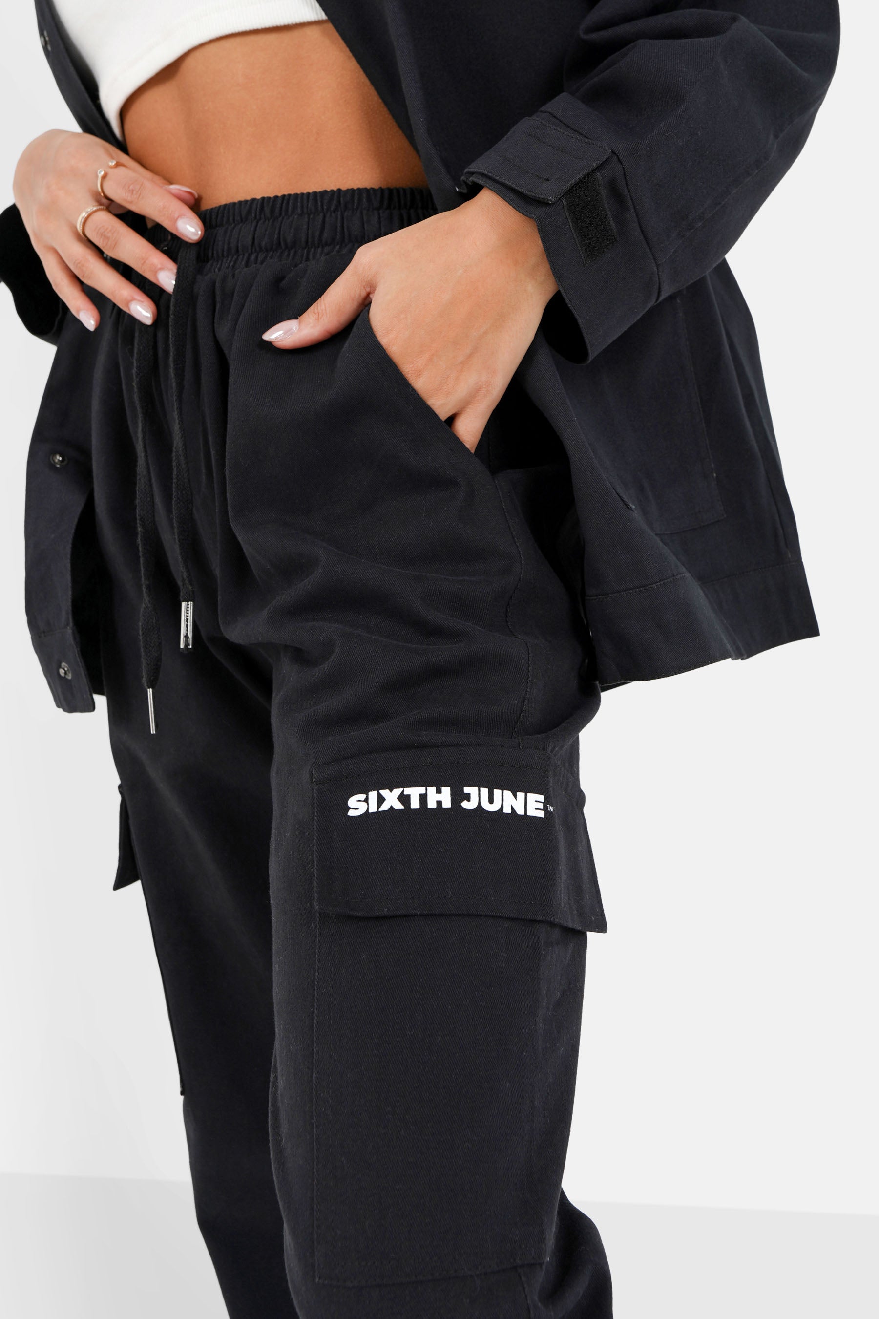 Sixth June - Pantalon cargo droit Noir