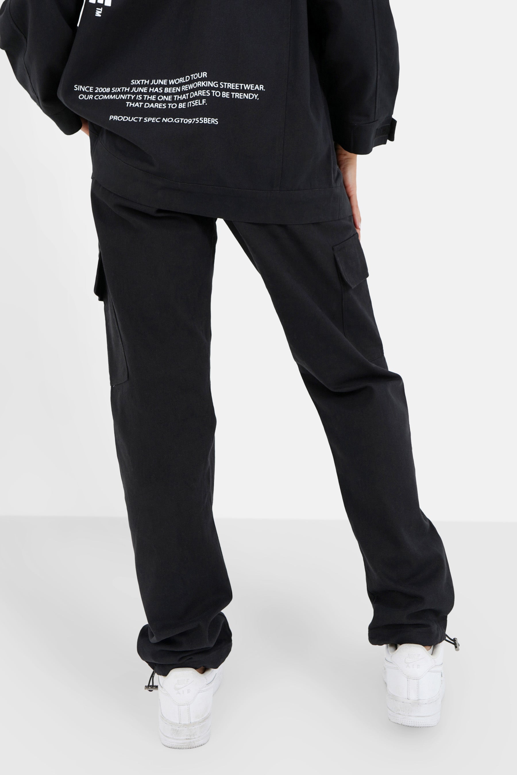 Sixth June - Pantalon cargo droit Noir