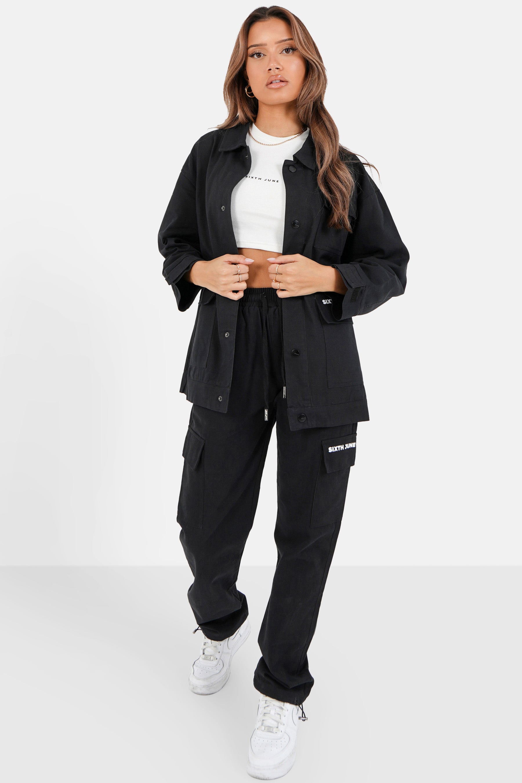 Sixth June - Pantalon cargo droit Noir