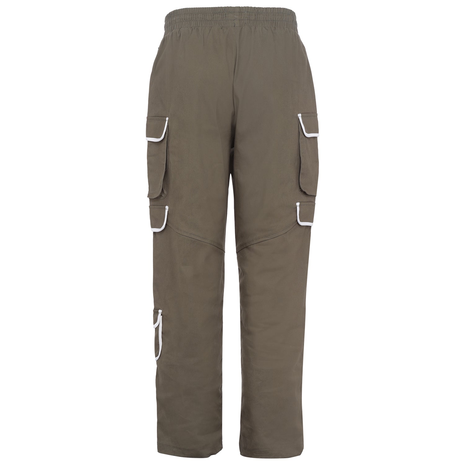 Pantalon cargo muti poches droit Vert