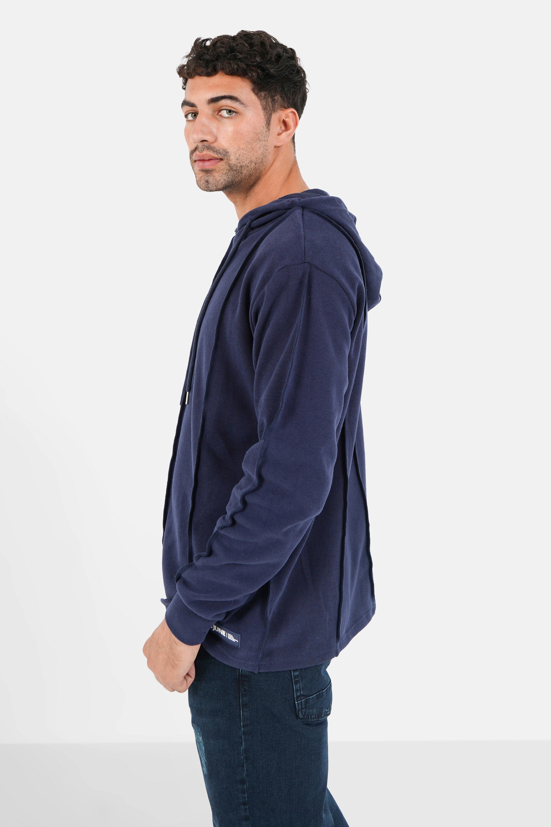 Sixth June - Coutures extérieurs sweatshirt Bleu foncé