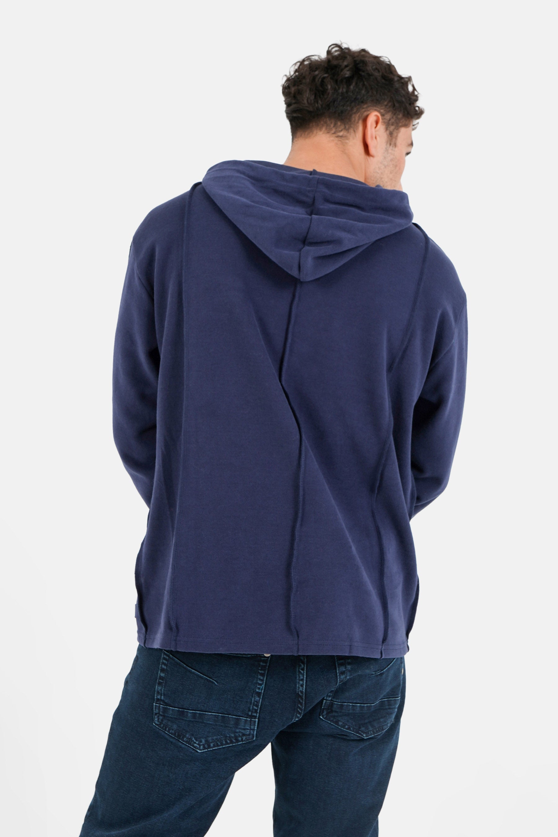 Sixth June - Coutures extérieurs sweatshirt Bleu foncé
